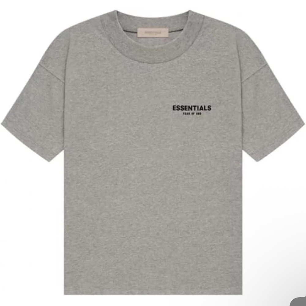 NWT FEAR OF GOD ESSENTIALS T-SHIRT SS22 "Dark Oatmeal" AUTHENTIC (SIZE Medium